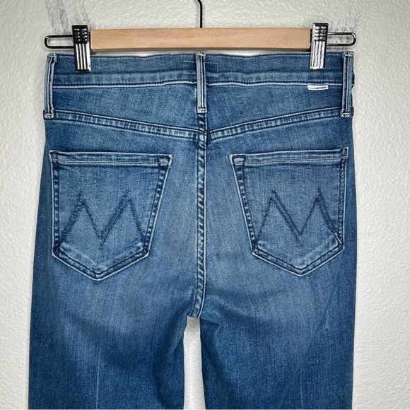 Mother Mid Rise Dazzler Ankle Fray jeans We The Animals 26 - Picture 11 of 15